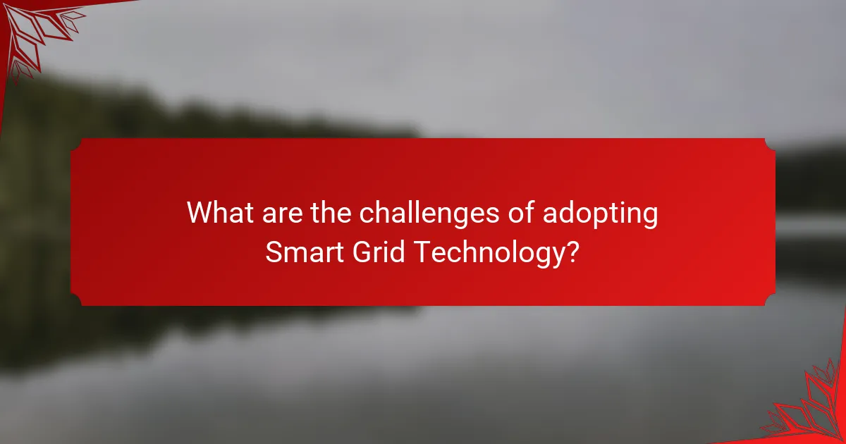 What are the challenges of adopting Smart Grid Technology?